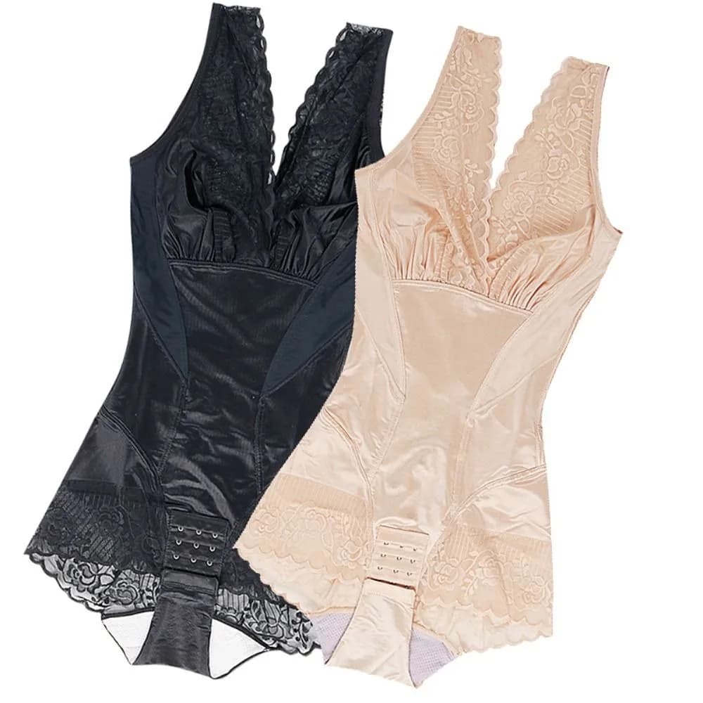 Lace Flower Slimming Bodysuit Shaper Shapewear Seamless Body Shaping Underwear Lingerie Tummy Control Postpartum Panties