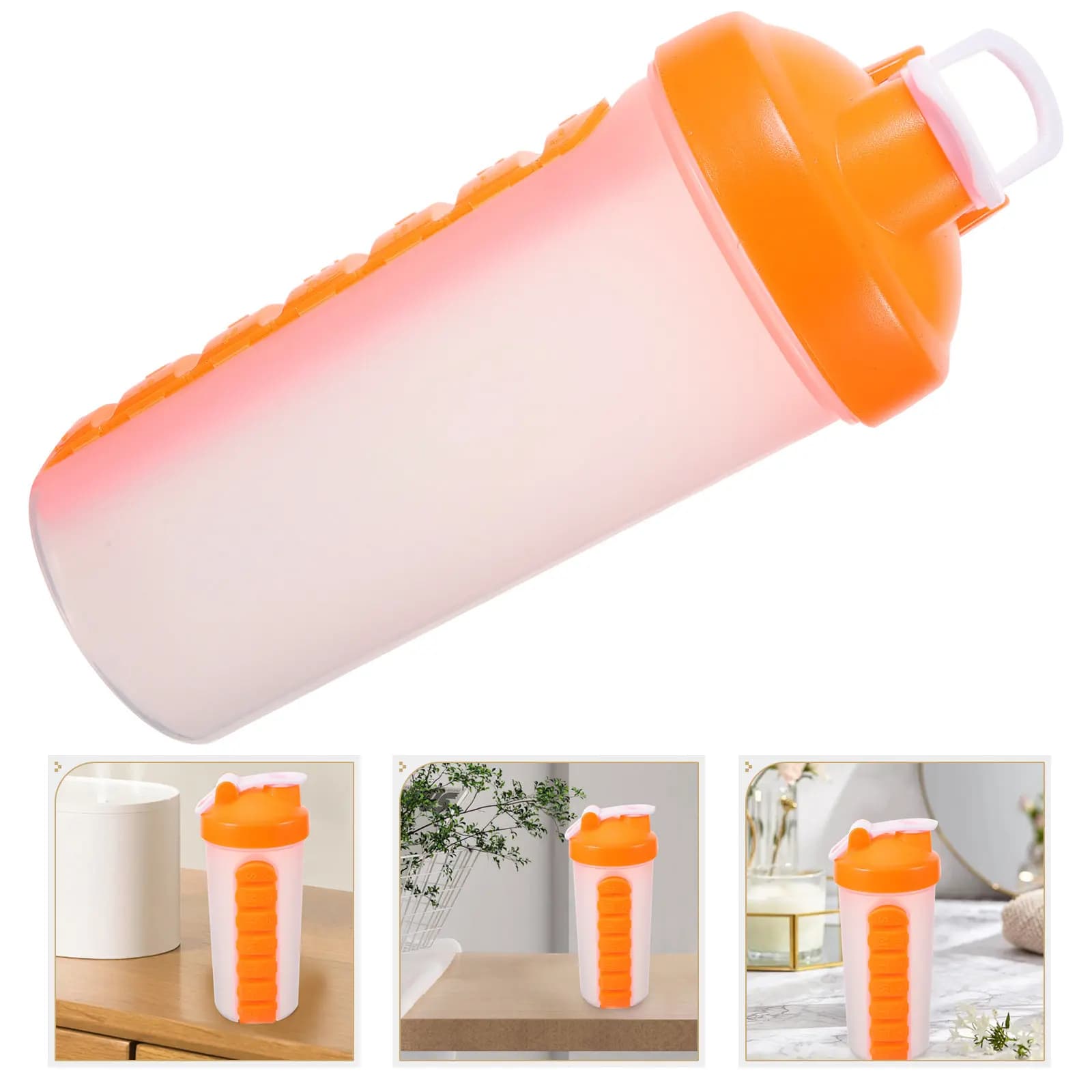 Protein Powder Shaker Cup Large Capacity Portable Sports Water Bottle Pill Box Organizer Fitness Outdoor Drink Bottle Reusable