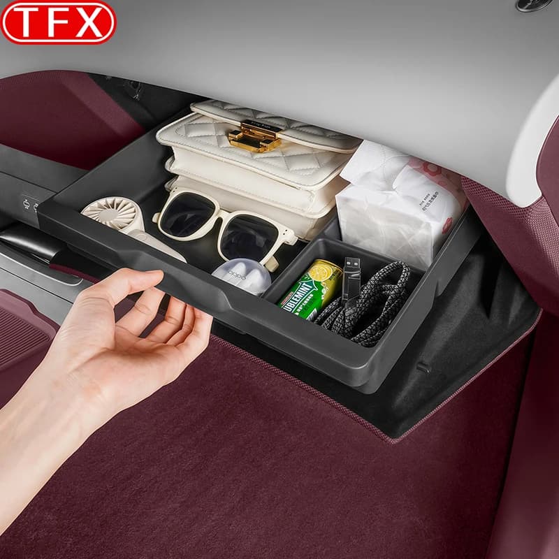For Xiaomi YU7 2025 2026 Passenger Side Storage compartment Partition Drawer Organizer Interior Accessories Car