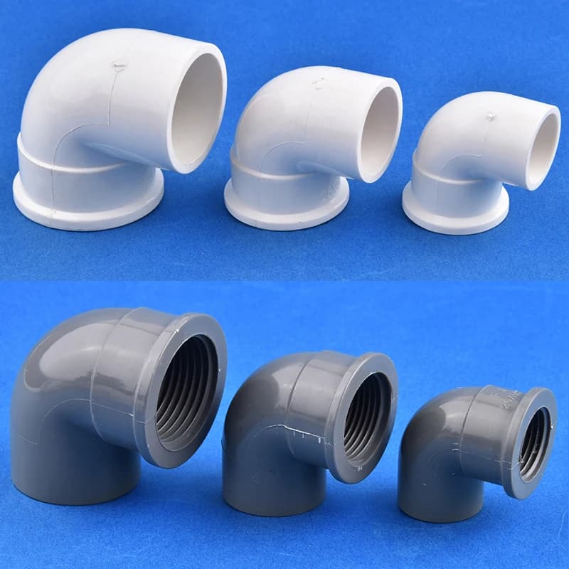1 ~ 5 pcs 20/25/32mm to 1/2 "3/4" 1 "PVC 90 degrees elbow connector aquarium tool DIY garden water hose water adaptor