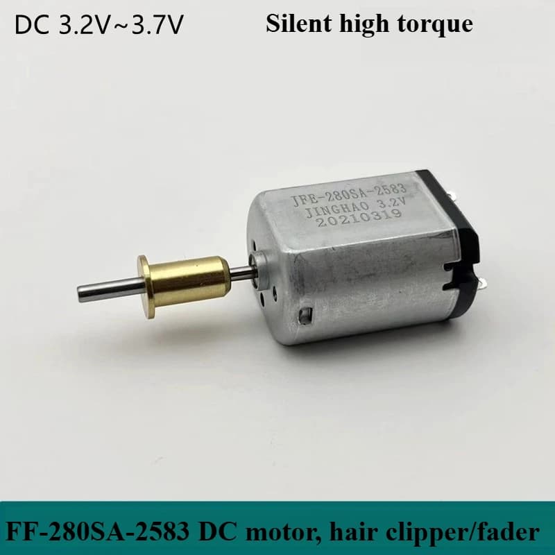 FF280SA-2583 Motore DC DC3.2V-3.7V Motore per tagliacapelli con coppia elevata per tagliacapelli.