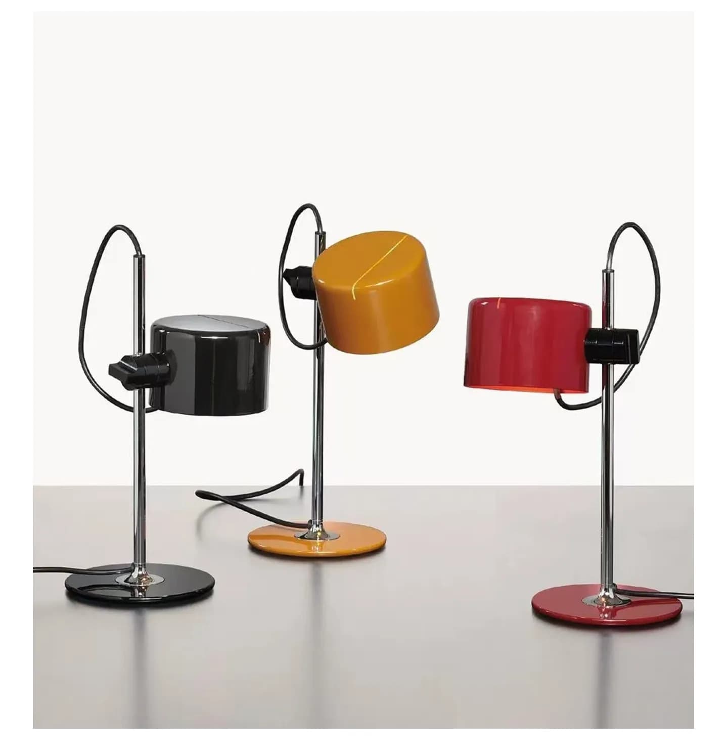 Lampada da scrivania moderna in metallo, regolabile, semplice, per studio, camera da letto, comodino, lettura