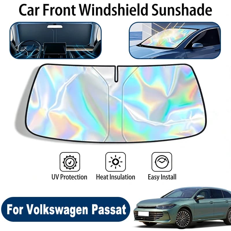 Parasole per parabrezza per Volkswagen Passat, accessori pieghevoli per la protezione solare della finestra anteriore, riflettenti ai raggi UV