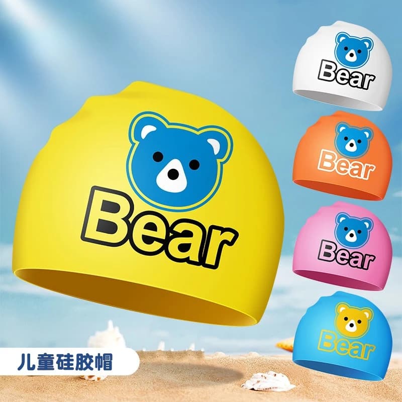 Kids Swimming Head for Kids Swimwear for Kids and Girls Printed Swimming Head for Adult Bears for Women Swimwear Swimming Accessories