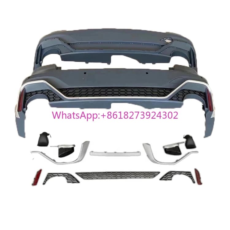 Paraurti posteriore con diffusore per Audi A7 S7 RS7 C8 Kit carrozzeria scarico paraurti posteriore 2019-2023