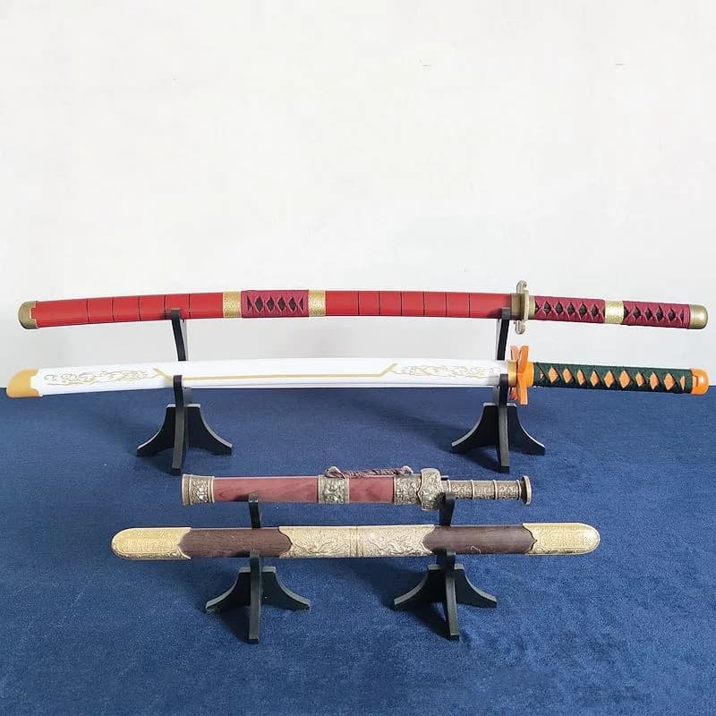 Espositore per spada Samurai Sword espositore orizzontale regolabile per Katana Wakizashi Tanto Genji Sword Arrow arma Rack