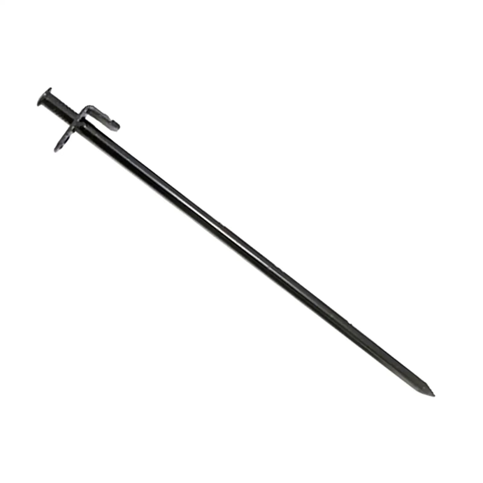 Heavy Duty Tent Stakes Carbon Steel Ground Nails Screw-in Pegs with Pull Hole for Camping and Backpacking