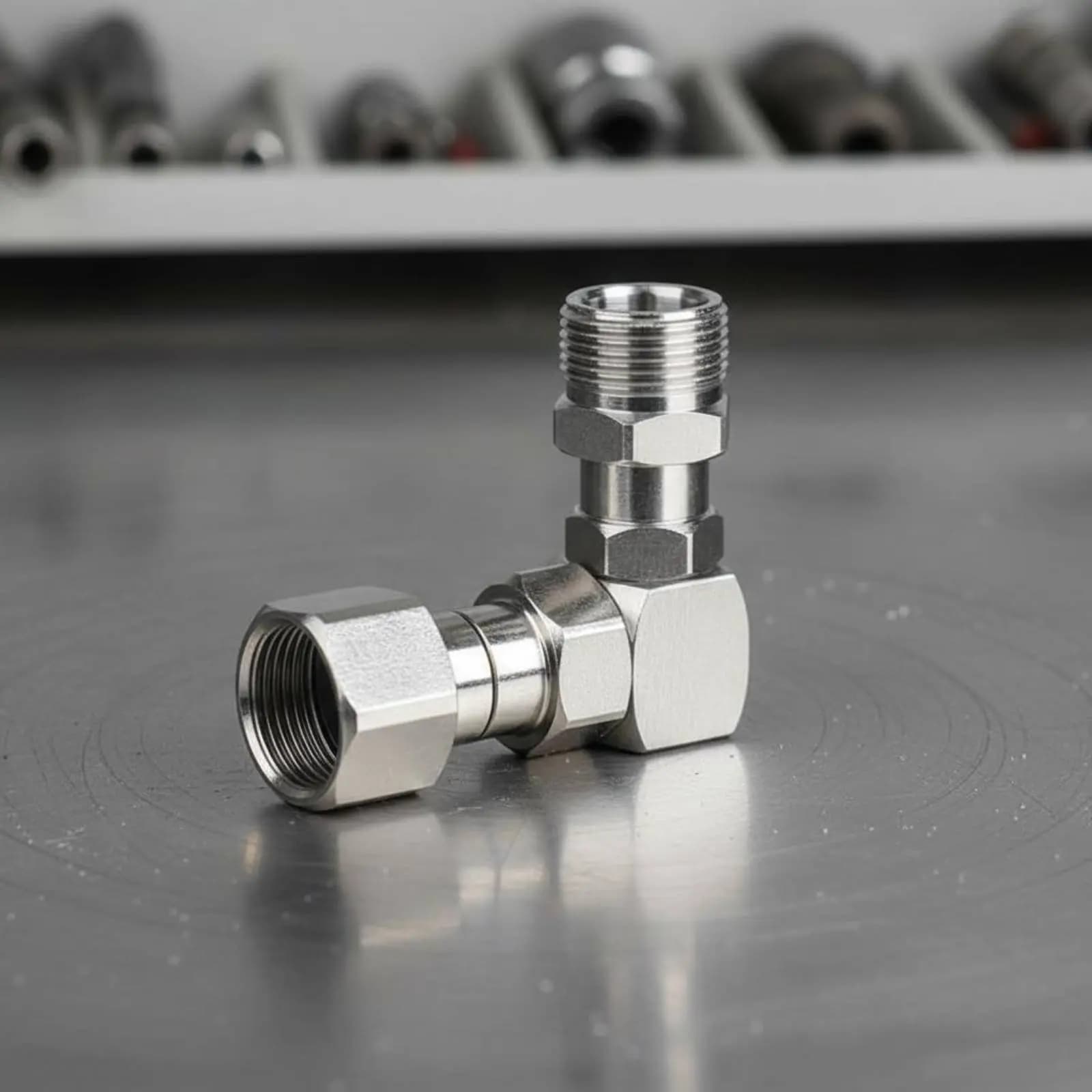 M22 Stainless Steel Rotating Adapter Heavy Duty 360 Degree Rotating Adapter Leak-Resistant Hose Connector for Driveway Cleaning