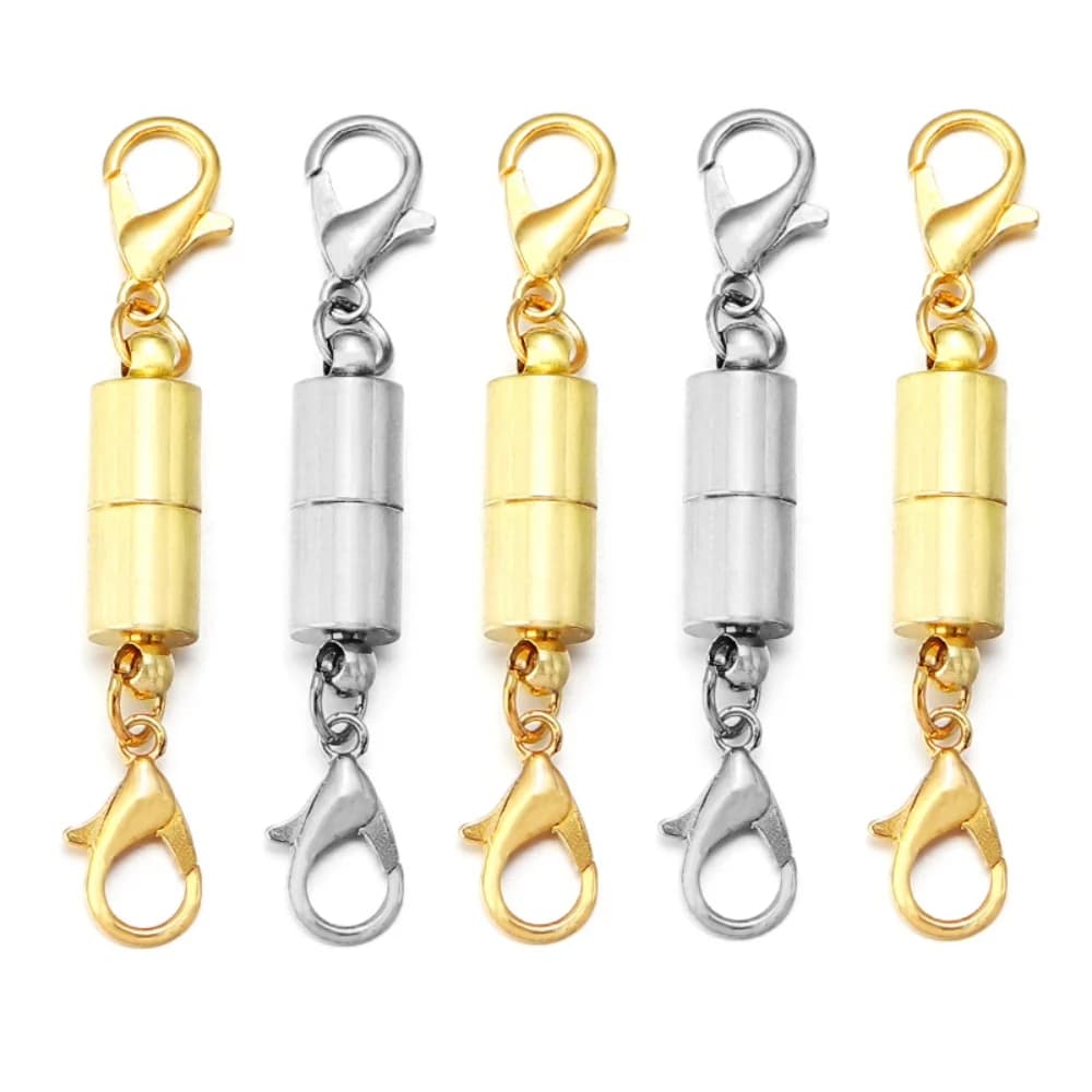 5 set/lotto chiusure magnetiche per creazione di gioielli braccialetto fai da te collana chiusura magnetica connettore elementi di fissaggio fibbia accessori