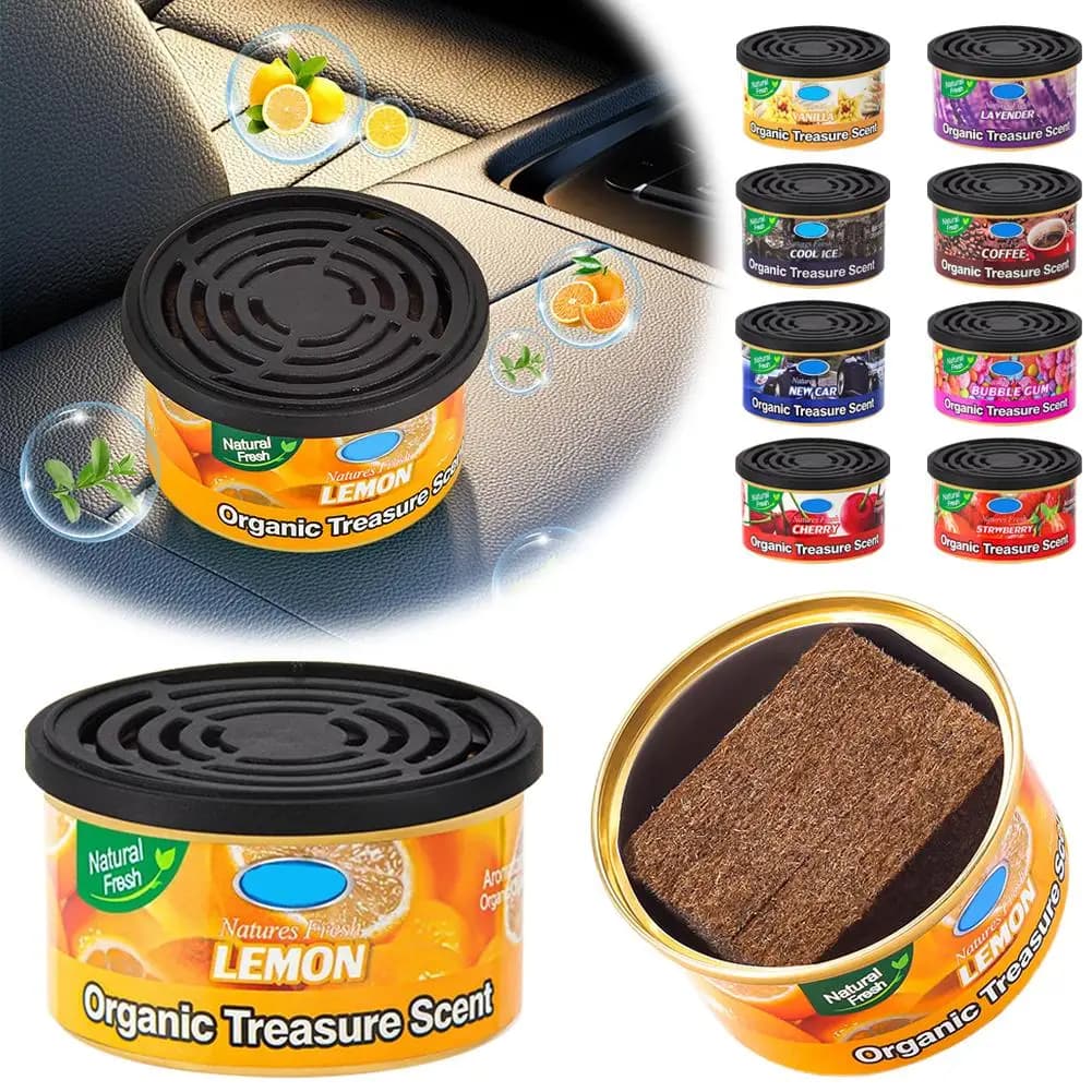 Car fragrance Wooden block in box Essential oil Aromatherapy Long-term fragrance Allevia Driving anxiety Deodorant for home environments