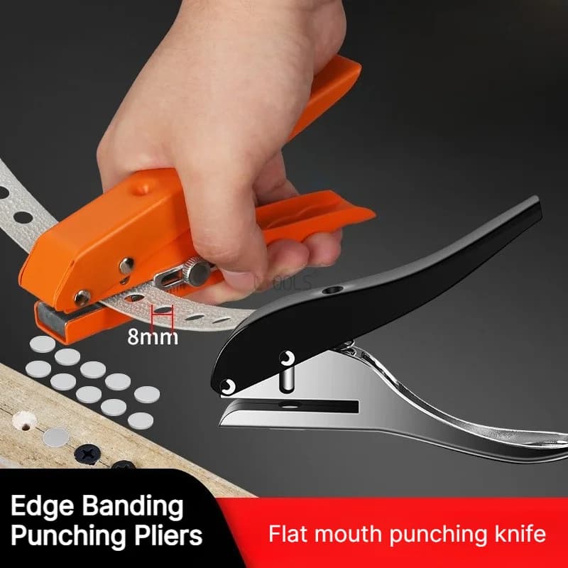 Edge Banding Punching Pliers Punching Tool Masking Pliers Countersink Drill Screw Hole Woodworking Tool Hole Card Punching Tool