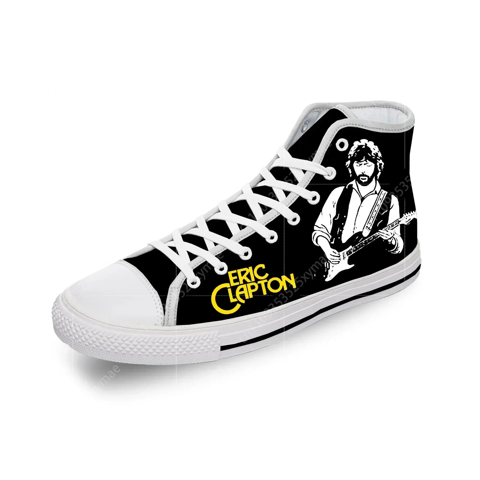 Eric Clapton High Top Sneakers Scarpe casual da uomo, donna, adolescente, scarpe da corsa in tela, stampa 3D, scarpe leggere e traspiranti, bianche