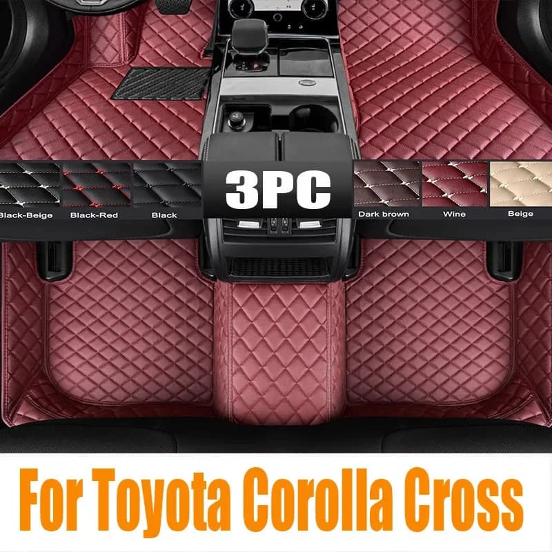 3D TPE LHD RHD Pavimento Tappetino Per Toyota Corolla Cross 2020 2021 2022 Piano Liner Vassoio Rilievo Del Piede Zerbino Tappetini SUV Accessori Auto 0