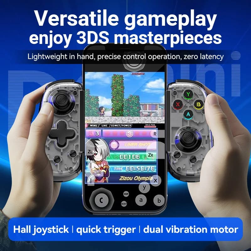 Controller di Gioco Mobile Pieghevole D6Mini Type-C, Design Brevettato Estensibile 3D per il Gaming in Movimento