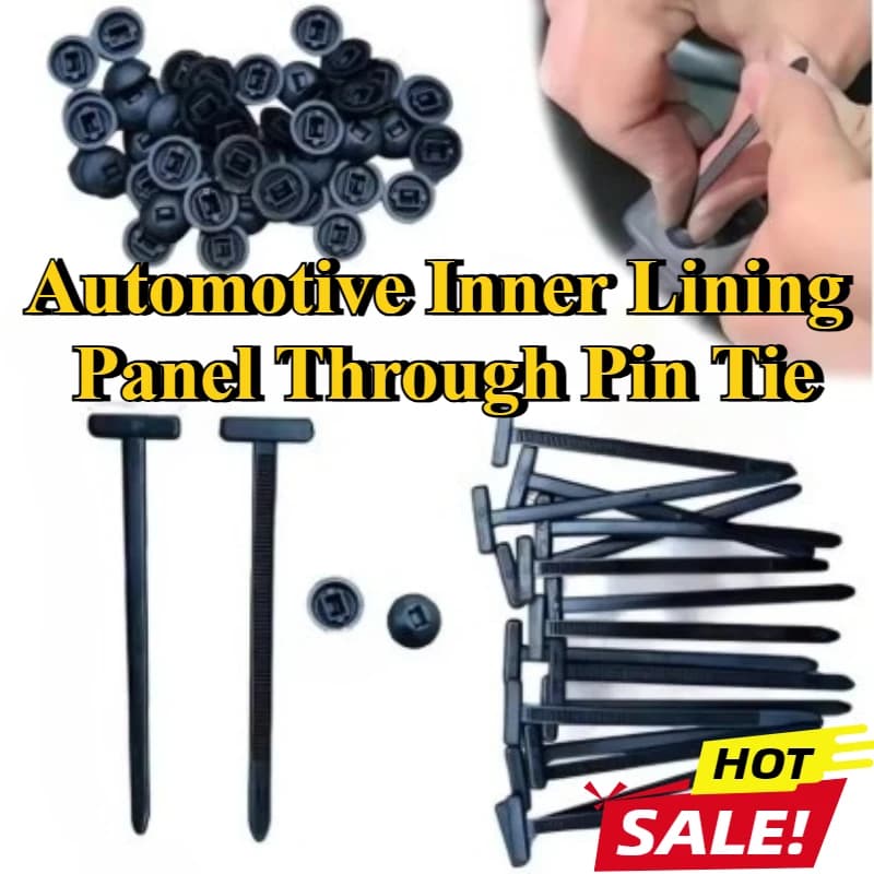 Self-locking Cable Tie Buckle Holder Car Fixing Strap Set Nylon Universal With Pin & Button Wire Fastening Car accessories