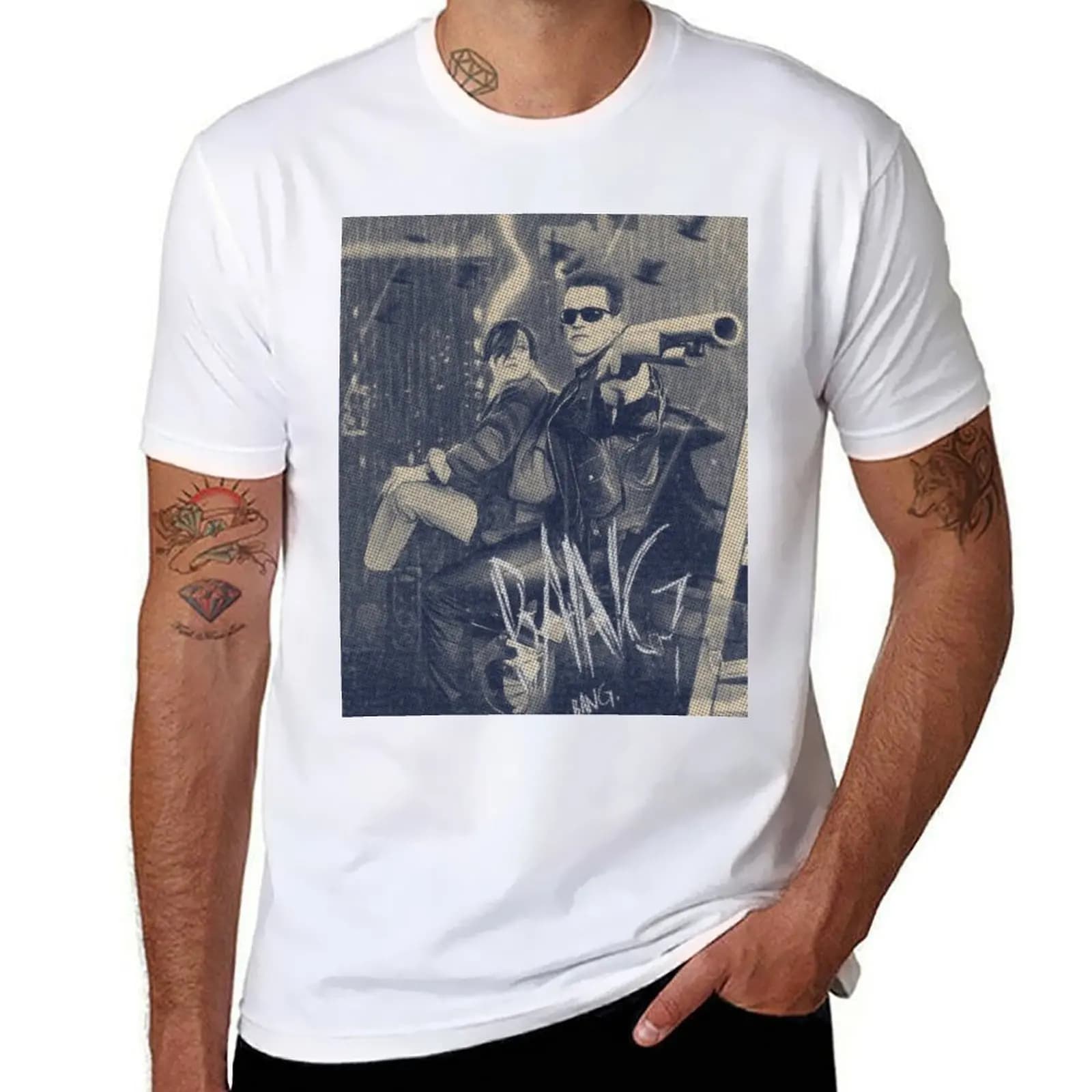 2 T-shirt Terminator T-shirt sportiva da uomo per abbigliamento sportivo