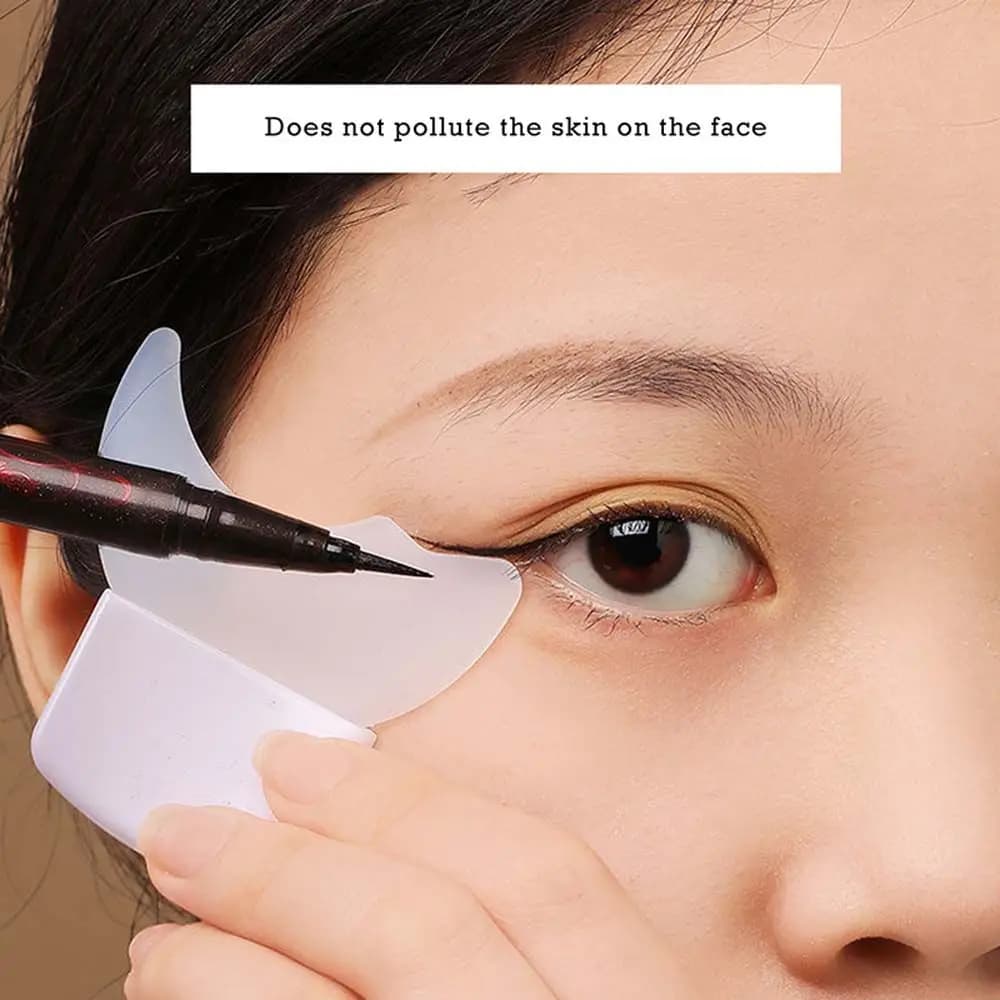 Stencil Morbidi per Trucco, Applicatore per Principianti, Pad per Ombretto, Strumento di Bellezza, Protezione per Mascara, Template per Eyeliner