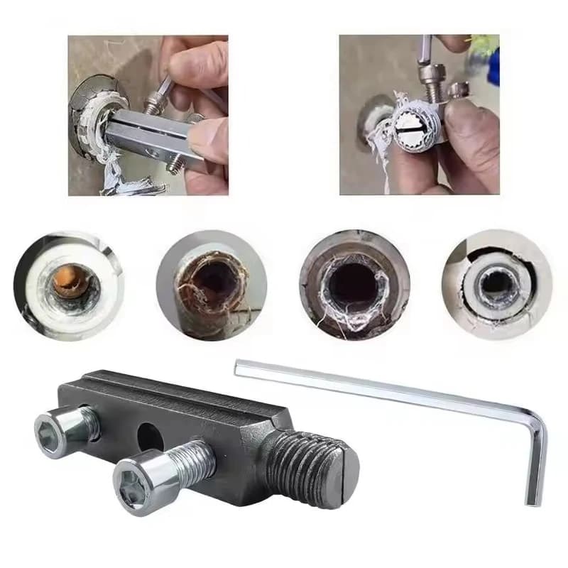 1 Set Faucet Valve Screw Extractor Multifunctional Stripped Screw Extractor Damaged Bolt Removing Tool Portable Toolbox Supplies