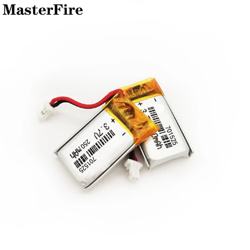 4PCS 701525 250mah 3.7V Batteria ai polimeri di litio per walkie-talkie Lampada da tavolo giocattolo elettronica Batterie ricaricabili ai polimeri di litio
