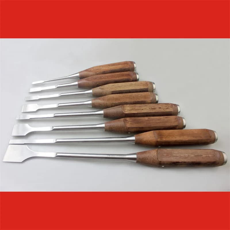 Scalpello medico ultrasottile per osso piatto manico in legno scalpello per osso quadrato lama sottile coltello per osso piatto pressione dell'articolazione del ginocchio acetabolare o