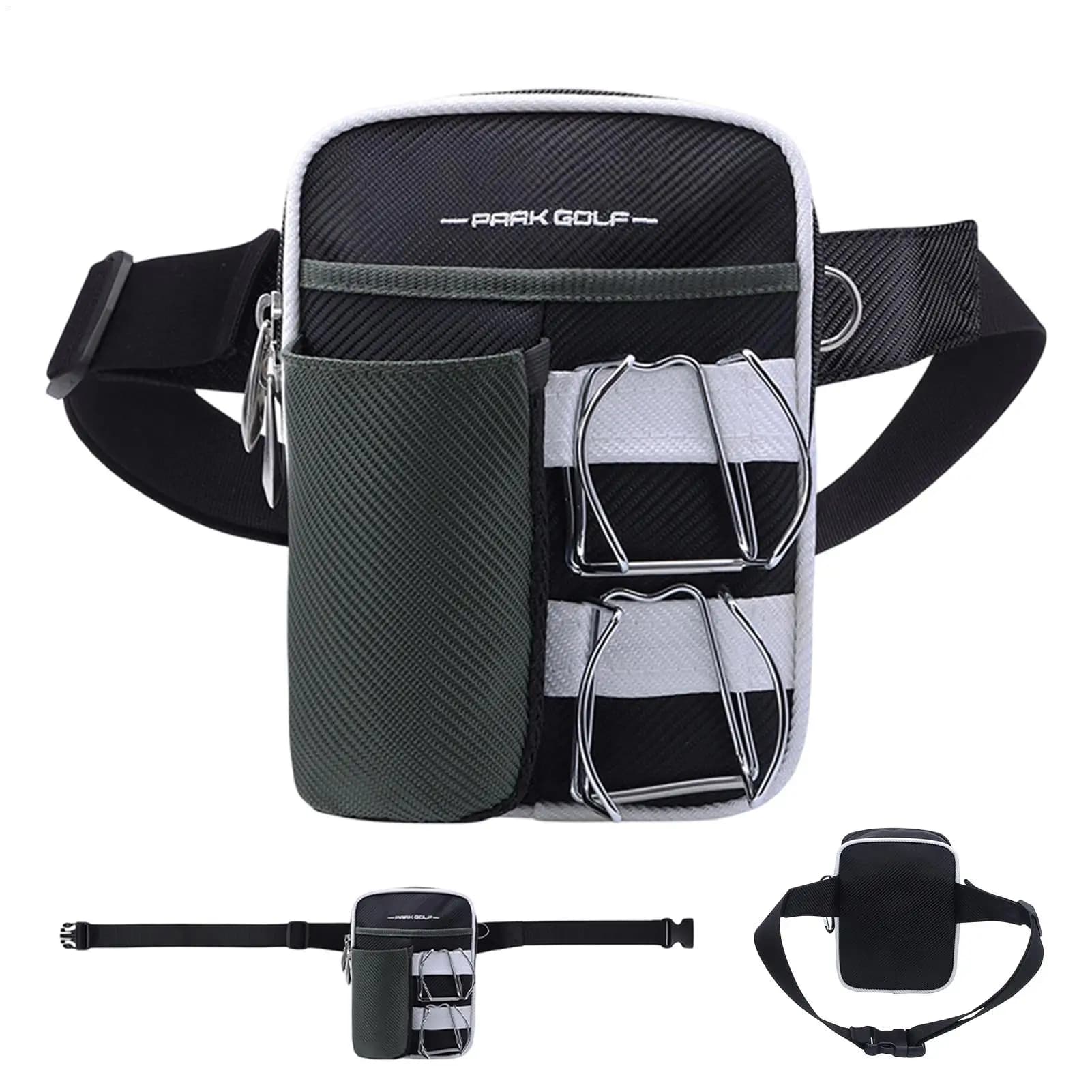 Golf Fanny Pack Waist Bag Waterproof Lightweight Ball & Tee Carry Pouch Golfers Gift for Men Beginners Kids, Golf Course Driving