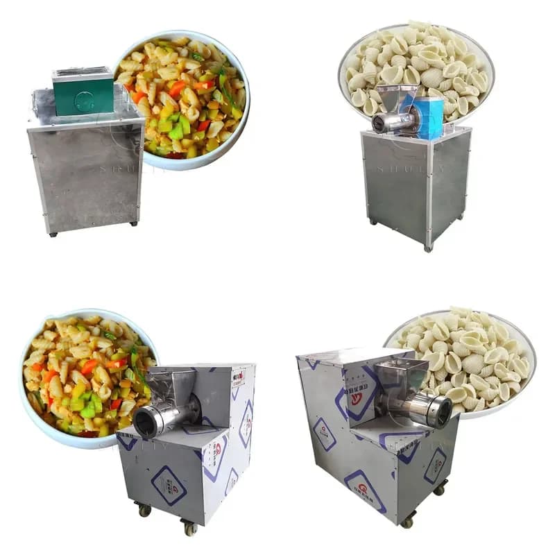 SFW Certificate Multifunctional Automatic Macaroni Pasta Making Machine / Orecchiette & Farfalle Pasta Maker 220V Motor