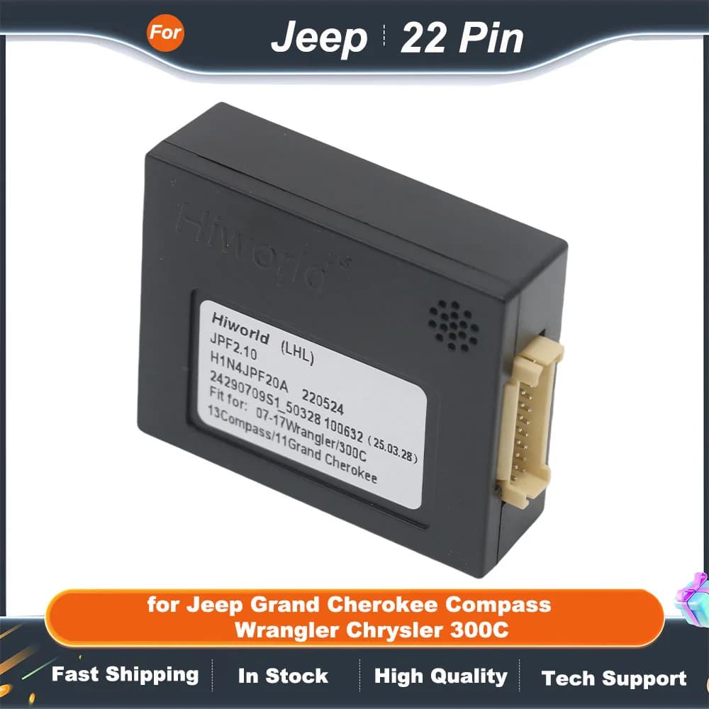 Adattatore per cablaggio radio Decodificatore CAN Bus Spina da 16 pin a cavo a 22 pin per Jeep Grand Cherokee Compass Wrangler Chrysler 300C