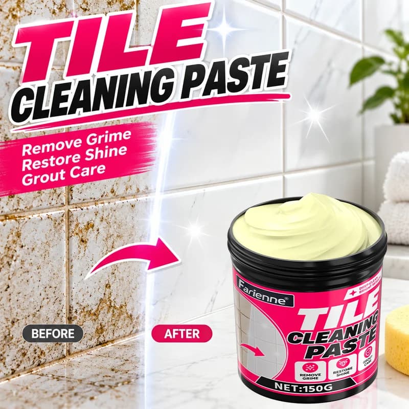 Tile Cleaning Paste Bathroom Cleaner Grout Stain Remover Hard Water Scale Cleaner Ceramic Tile Deep Cleaning Agent Home Care