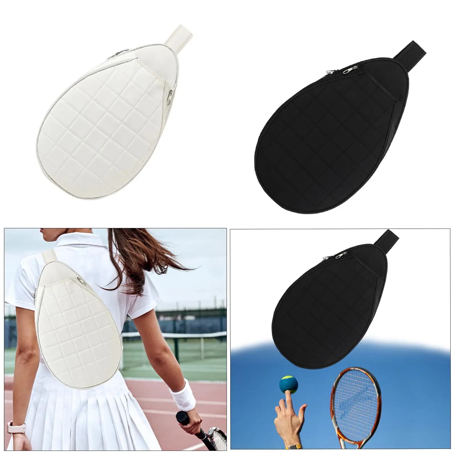 Borsa da tennis con tracolla regolabile, borsa tote da tennis, borsa a tracolla, borsa da badminton