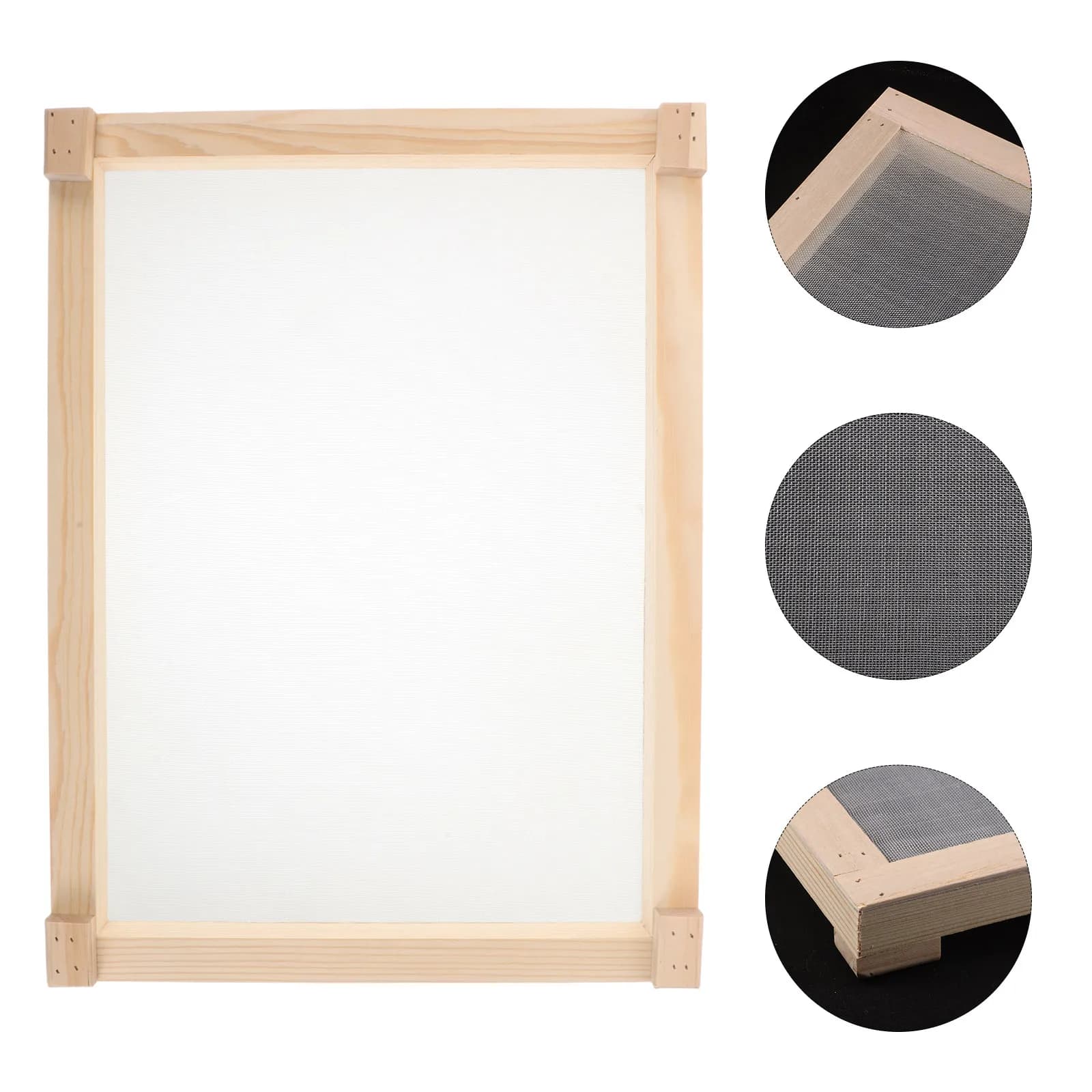 Vassoio Rettangolare Portatile in Legno Artigianale con Rete per Essiccare Incenso 15.75x11.6in per Bastoncini, Coni, Bobine e Creazioni Fai-da-te