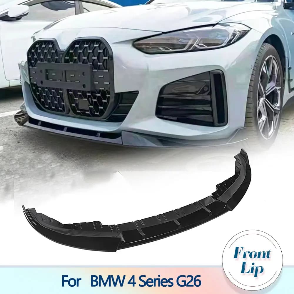 Front Bumper Splitter Lip Diffuser For BMW 4 Series G26 420i 430i Gran Coupe 4Doors 2021-2024 Front Lip