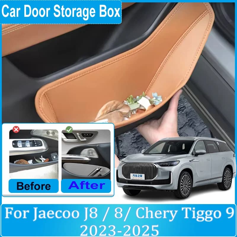 Porta auto Scatola di Immagazzinaggio Per Jaecoo J8 Accessori 8 Chery Tiggo 9 2023 2024 2025 Auto Porta Slot di Stoccaggio Tasca Organizzatore Scatole Parte