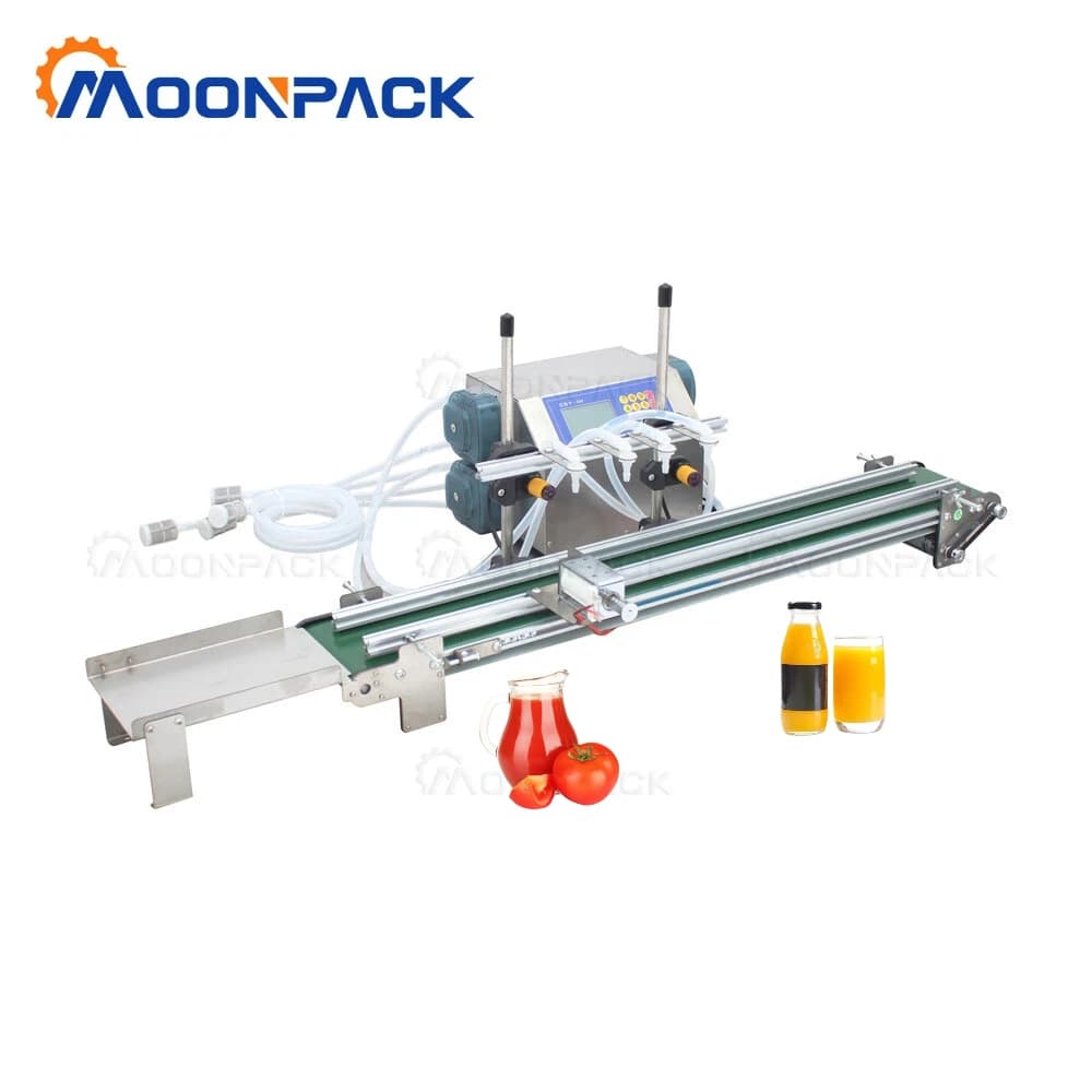 Moonpack MP-4H1200 Filling Machine Semi-Automatic Beverage Electric Green Tea Black Coffee Apple Juice Wine Oil Filling Machine