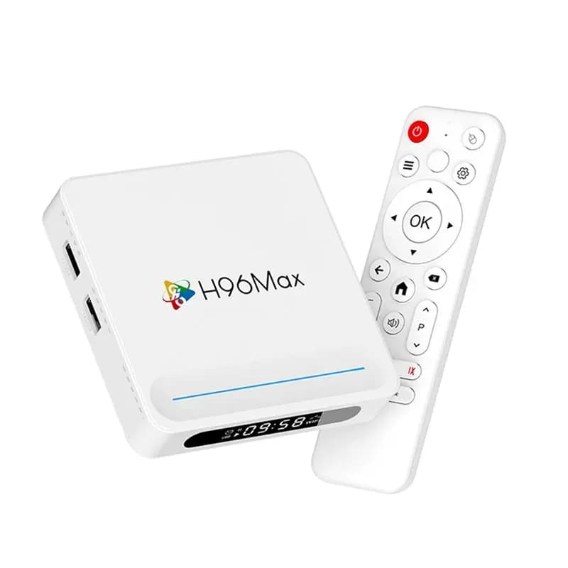Smart TV Box H96 MAX H618 PLUS Android 14 Wifi6 BT5.4 Remote Control 8K Mouse Assistant Media Player Set Top Box US Plug