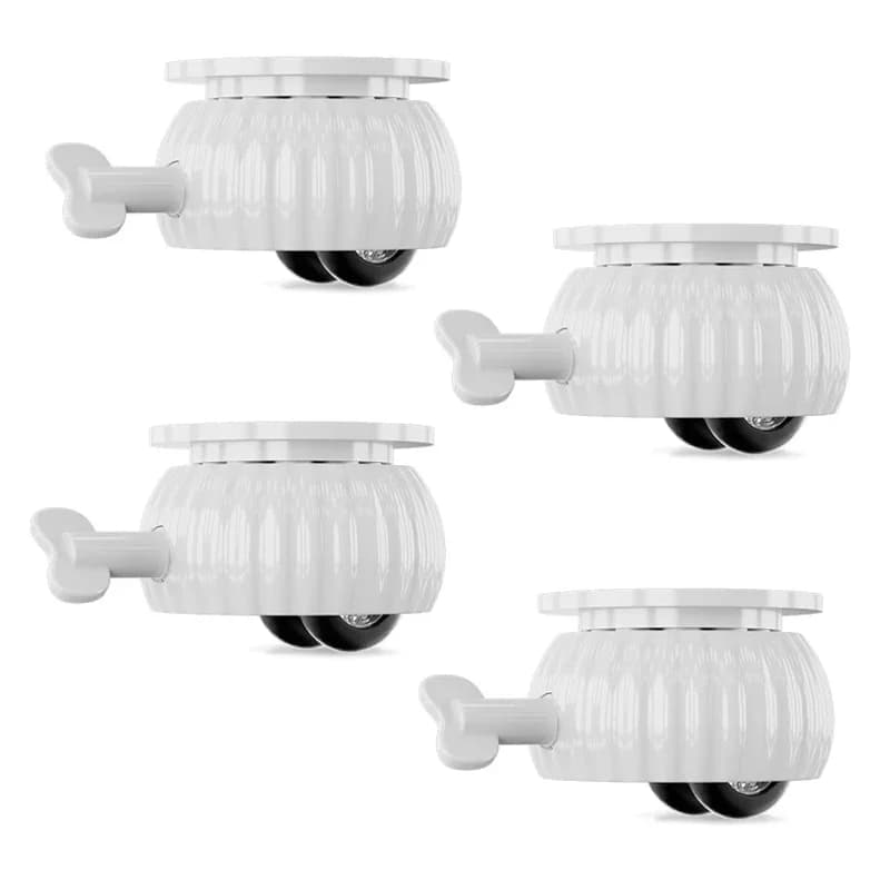 4 pezzi/set 360 ° Ruote per mobili mute con rotazione Ruote Ruota universale portante Rullo girevole autoadesivo per armadio