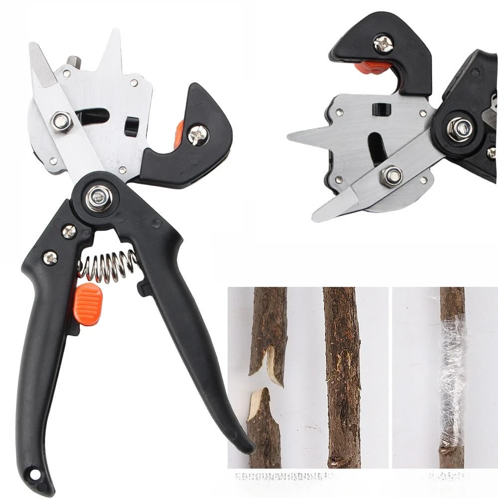 Kit di Attrezzi per Innesto e Potatura 2 in 1 2026, Forbici per Potatura Alberi da Frutto, Cesoie per Potatura Rami, Kit di Attrezzi da Giardinaggio