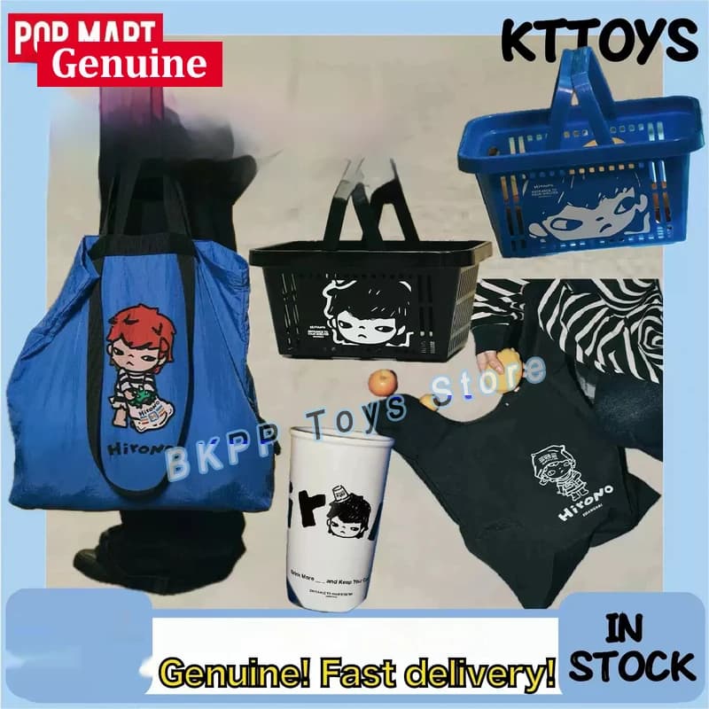 POP MART Hirono Convenience Store Roaming Shanghai Limited Ceramic Cup Keychain Pendant For Adult Collection Home Decor