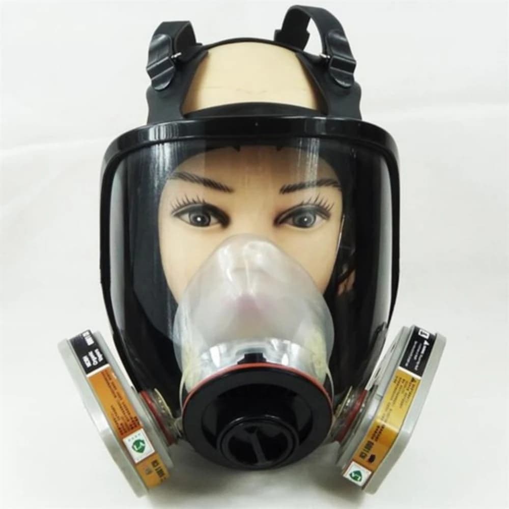 TF-AL 6800 6001/5N11/501 Set di 7 Pezzi Maschera Respiratoria per Verniciatura a Spruzzo Maschera Antigas Integrale Maschera Antipolvere