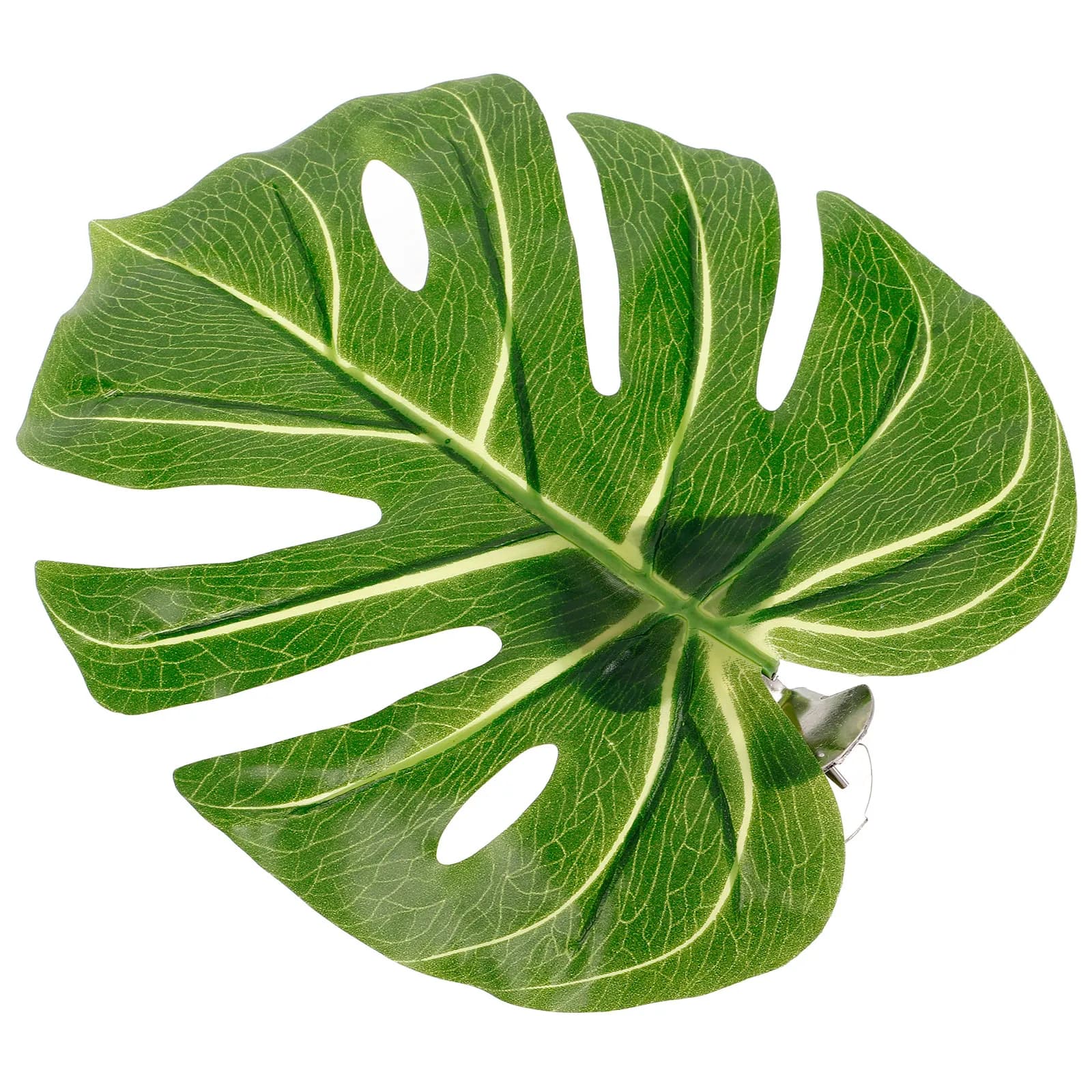 Artificial Monstera Leaf Green Curtain Tiebacks Buckle Clamp No Drilling Cute Curtain Holders for Home Drape Nursery Decor