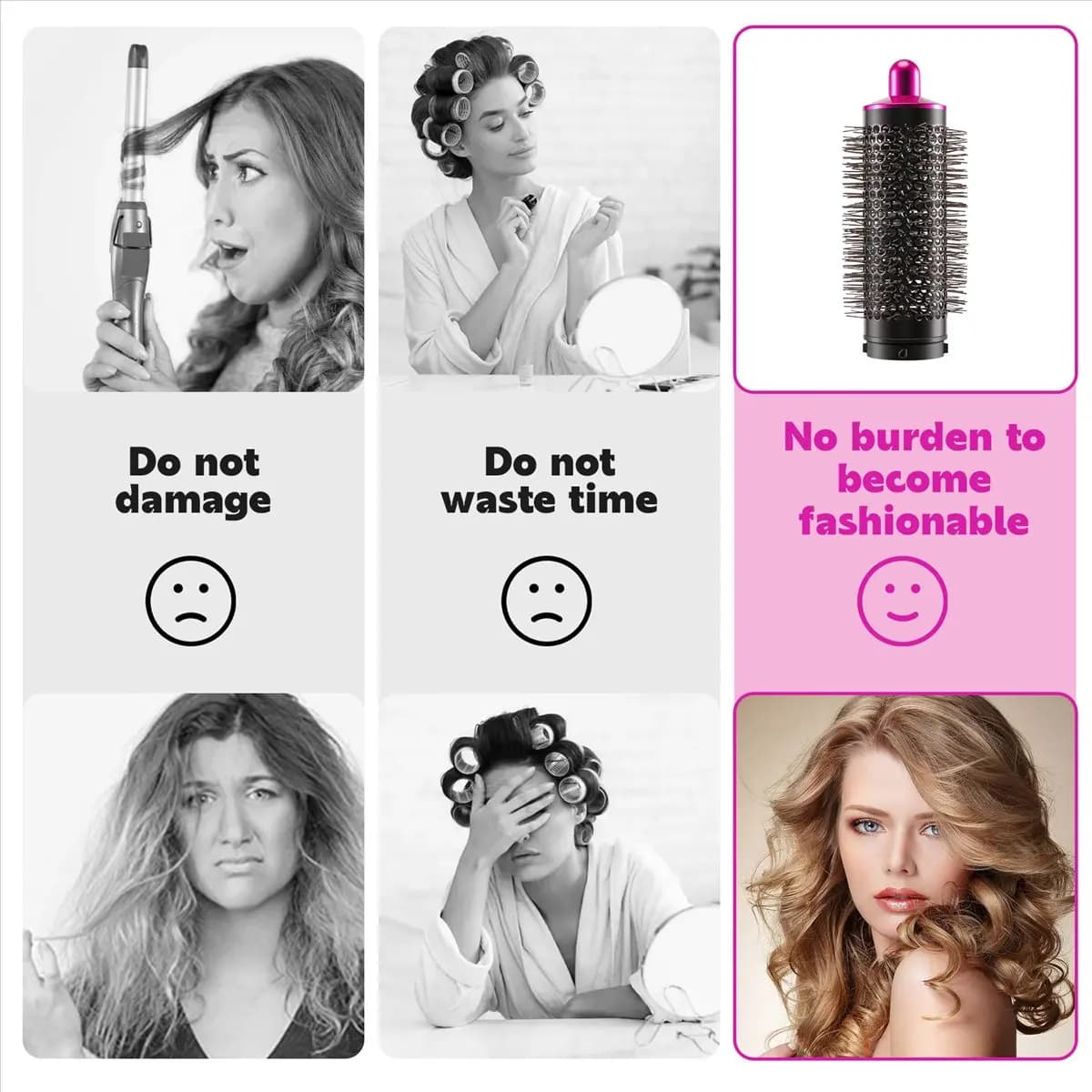 HITL Suitable for / Accessories for Iron Hair - Cylinder comb