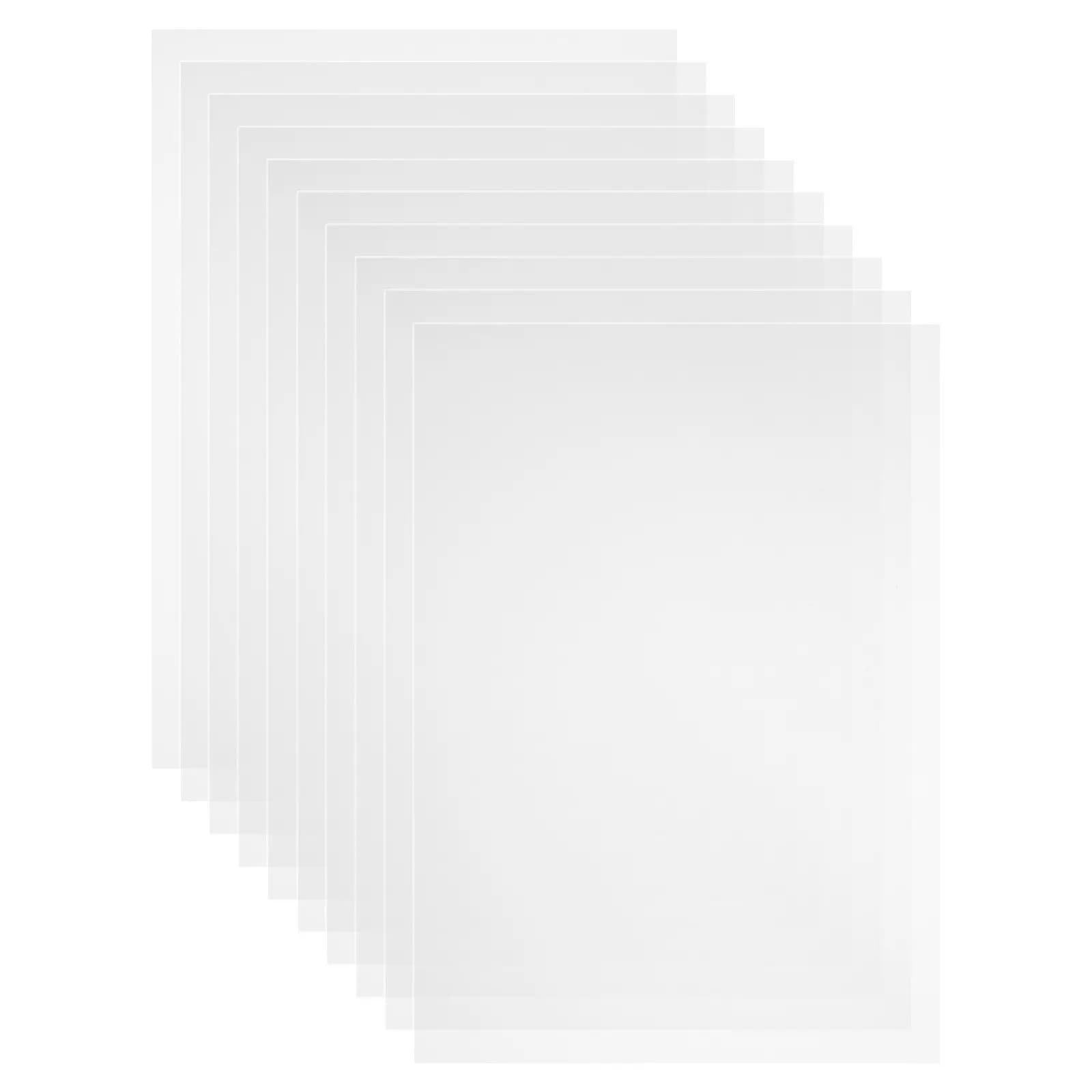 10 Pieces of Fire Retardant Plastic Sheets, Transparent PVC Panels for Fai-da-Te, Frames, Crafts and Processing