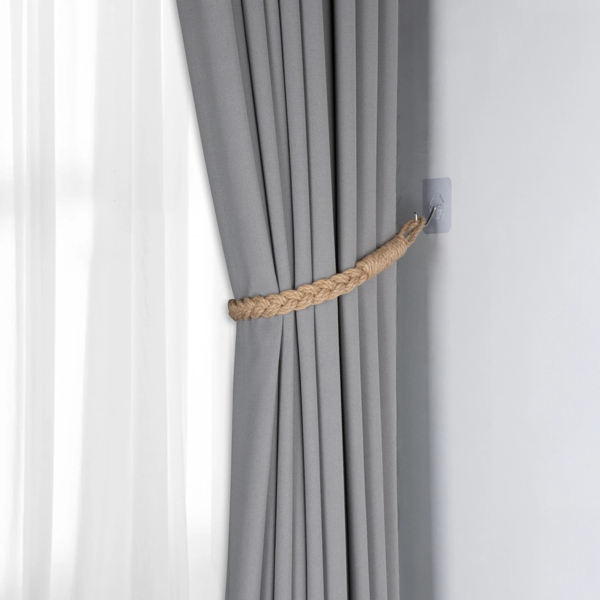 Macrame Curtain Tiebacks Hemp rope weaving Home Decoration Accessories Decorative Curtain Rope Aurtain Boho Home Decor