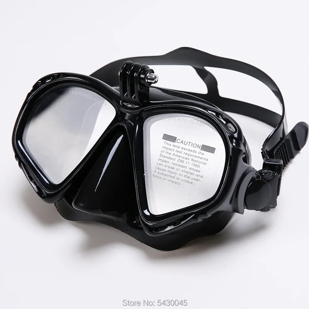 Maschera subacquea Supporto per fotocamera Occhialini da nuoto Snorkel Attrezzatura subacquea GoPro Compatibile con lo snorkeling professionale Attrezzatura da nuoto