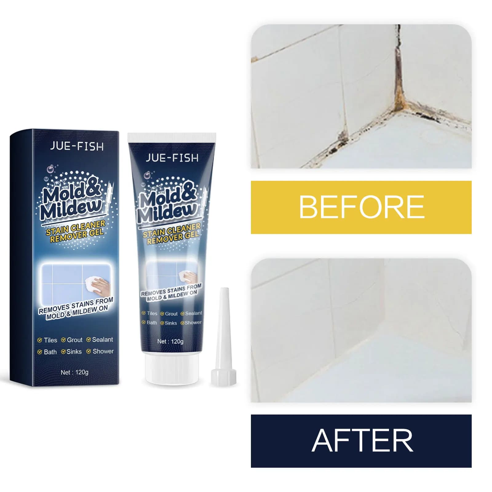 Muffa rimozione macchia Gel piastrelle vasca da bagno muffa detergente piastrelle Gap Spot Remover cucina parete muffa prevenzione muffa detergente