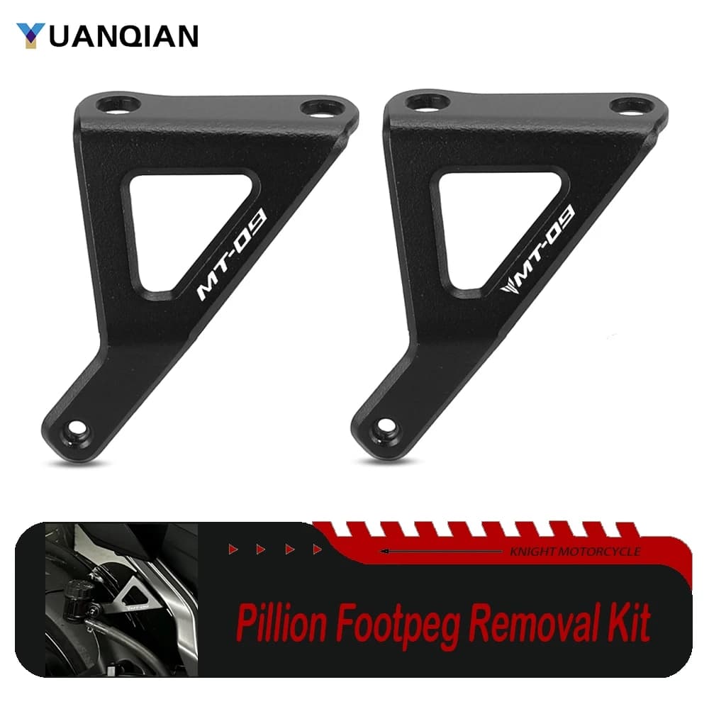 Kit Rimozione Pedane Passeggero per YAMAHA MT-09 SP MT09 MT 09 SP 2024 MT-09SP MT-09 Y-AMT 2025 2026 Piastre di Copertura Poggiapiedi Posteriori