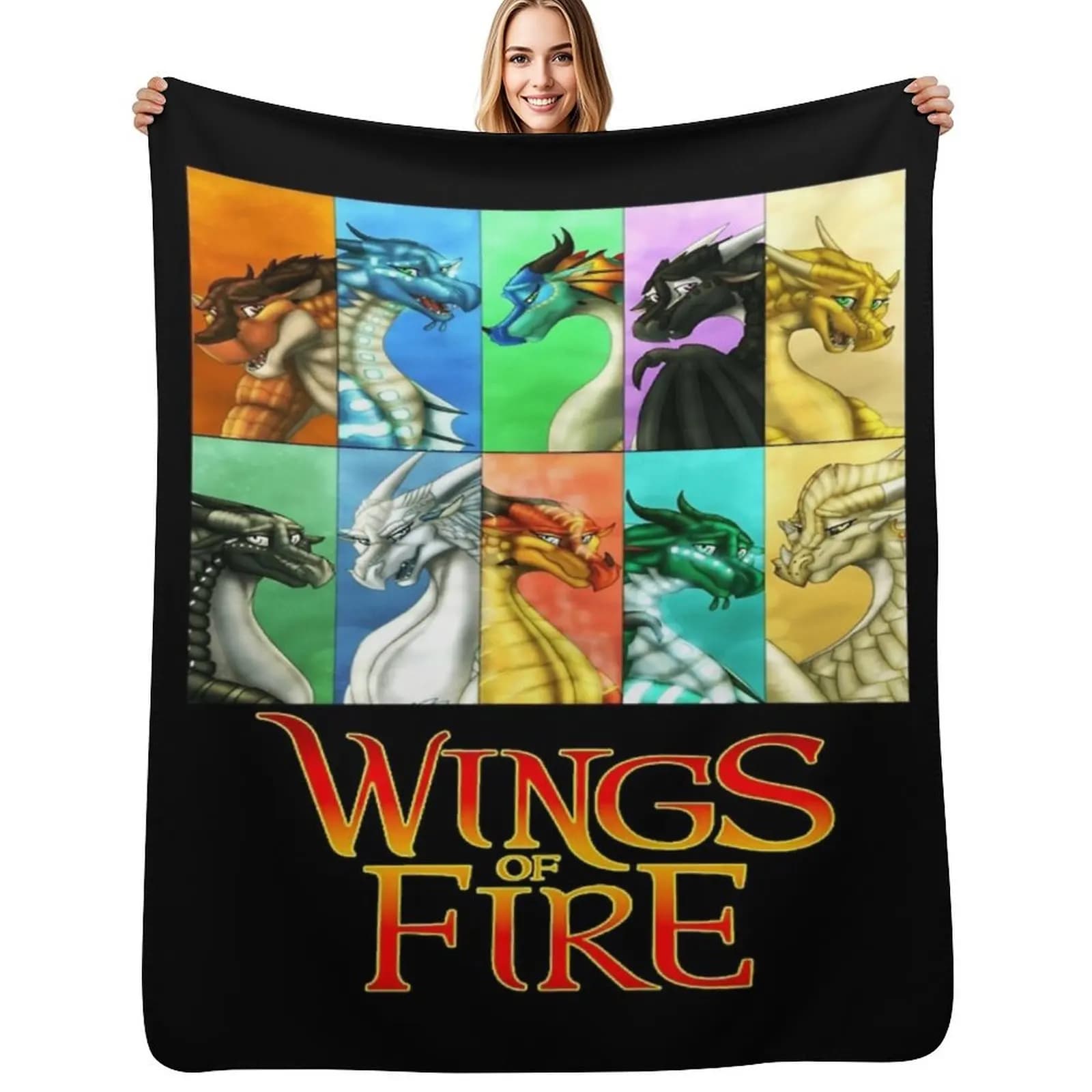 Wings Of Fire - All Together Throw Blanket Cute sofa bed warm for winter Furrys Bed Loose Blankets
