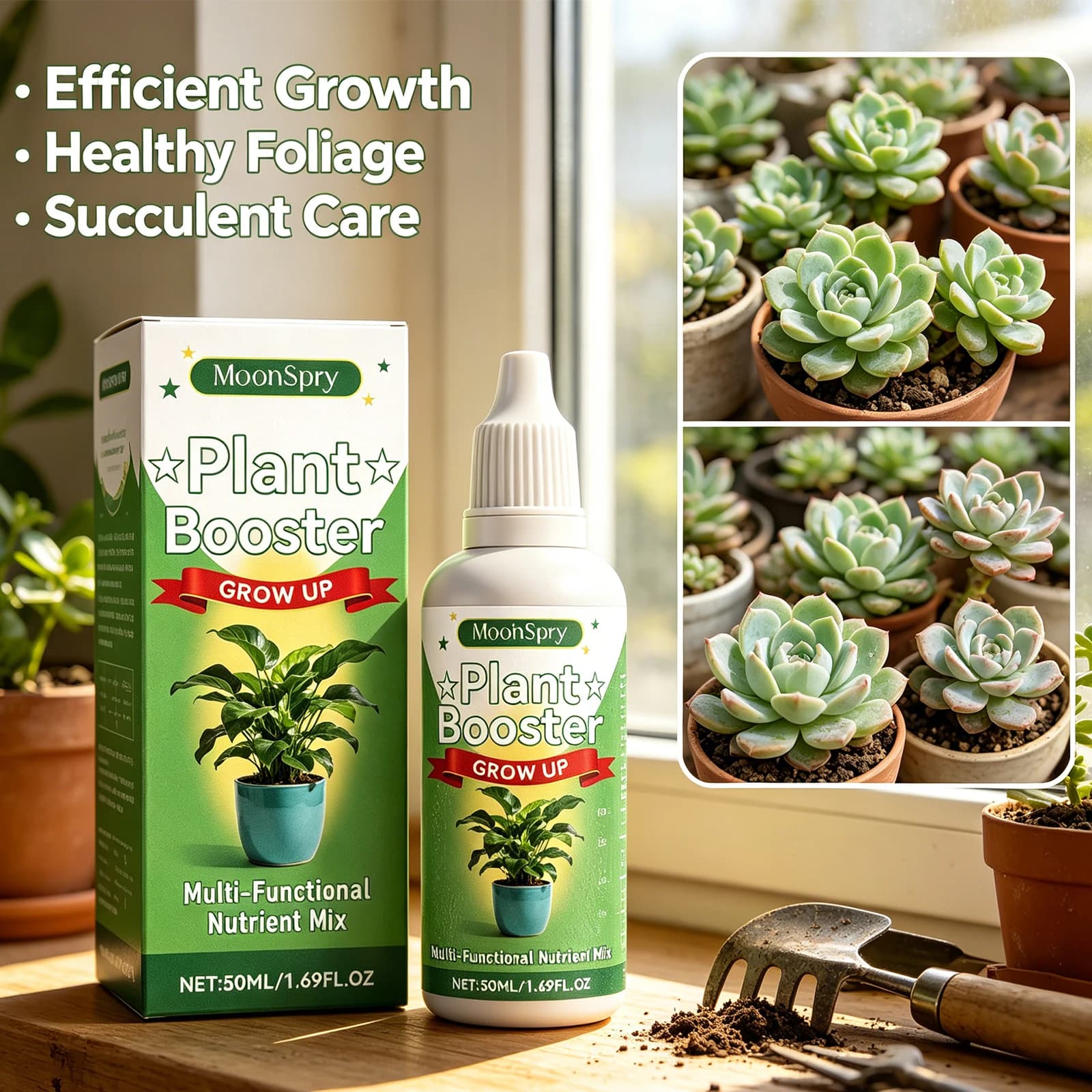 Integratore Nutriente per la Crescita delle Piante e la Cura delle Radici per Fiori in Vaso e Piante da Interno, Assorbimento Rapido, Stimola la Crescita, Fertilizzante per Giardino Domestico