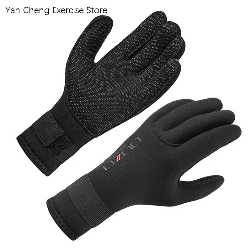 Guanti da pesca subacquea per immersione in neoprene da 3/5 mm tengono al caldo Guanti da pesca subacquei antiscivolo antigraffio Guanti da surf per snorkeling