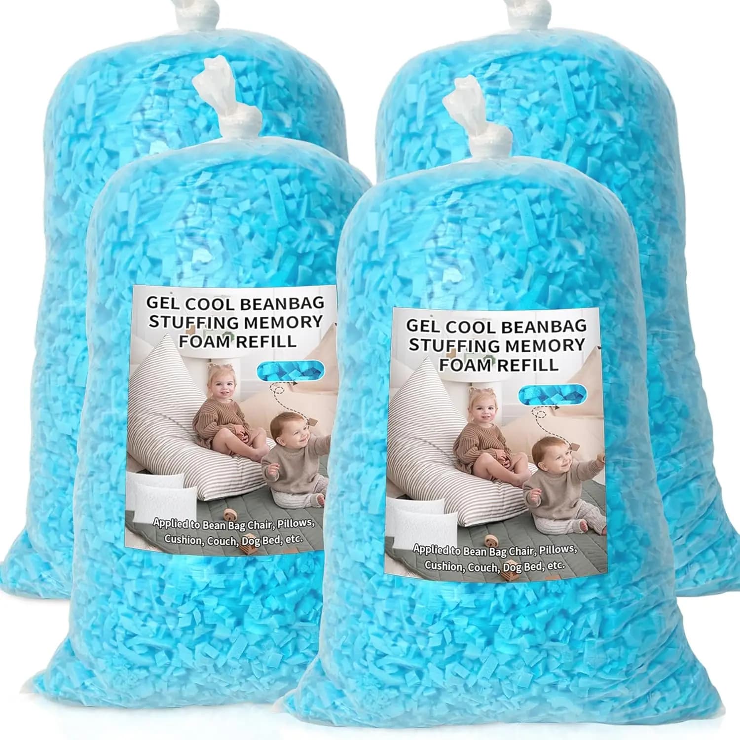 20 libbre di Imbottitura in Memory Foam Sminuzzato per Pouf, Cuscini, Peluche e Artigianato