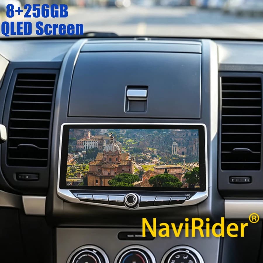 Yes 8+256GB Qled Screen For Nissan Sentra 2010 2011 Android 14 Car Multimedia Wireless Carplay GPS Type-C Charging Mobile Holder